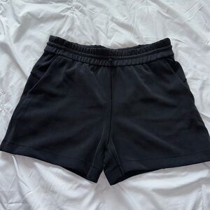 Black Lululemon Soft Stream high rise shorts